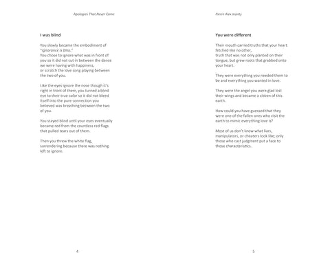 Apologies That Never Came by Pierre Alex Jeanty