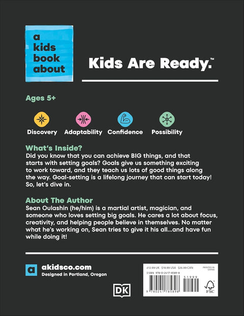 A Kids Book About Goals by Sean Oulashin