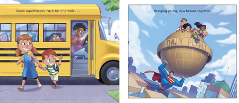 School is Full of Superheroes by Michael Dahl, Omar Lozano (Illustrator)