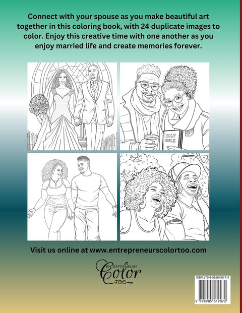 Married: His and Hers Coloring Book | Celebrating A Black Love Journey and Self Care by Latoya Nicole
