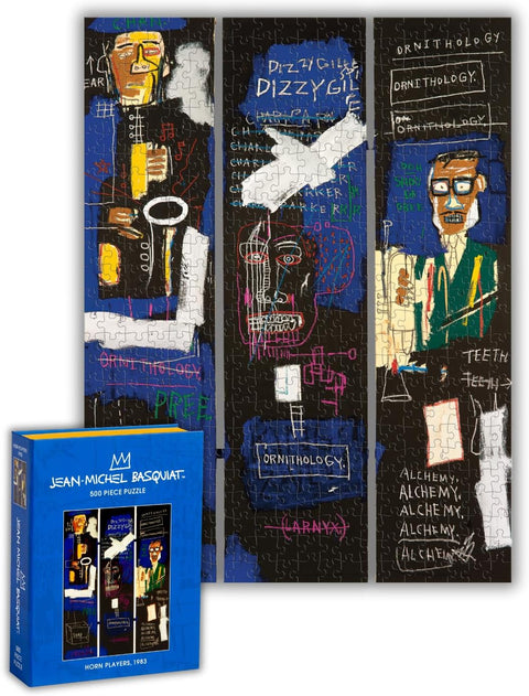 Basquiat Horn Players 500 Piece Book Puzzle