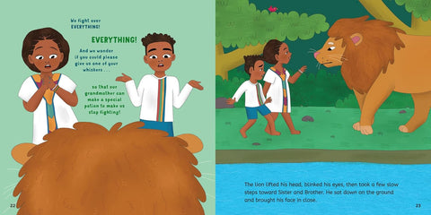 The Lion’s Whisker: Sister and Brother Take on a Challenge Together by Rebecca Sheir, Nikita Abuya (Illustrator)