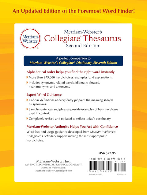 Merriam-Webster’s Collegiate Thesaurus