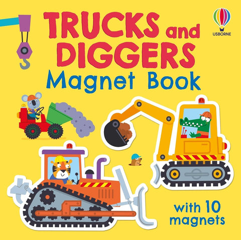 *PRE-ORDER (7/7/26 RELEASE)* Trucks and Diggers Magnet Book by Kristie Pickersgill, Edward Miller (Illustrator)