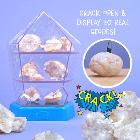 Wow in The World: Break-Open Crystal Geodes Science Kit