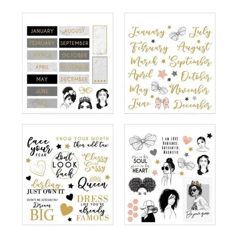 Planner Stickers Book - Glamorous Girls Minis