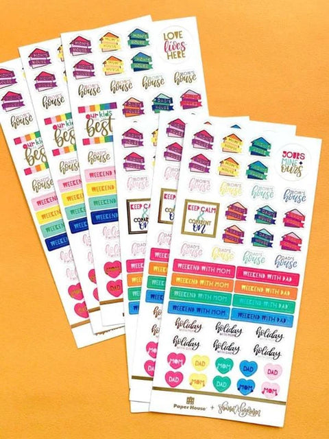 Planner Stickers - Co-Parenting