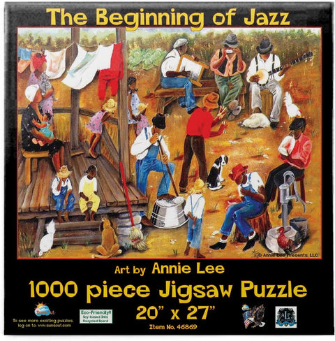 The Beginning of Jazz - 1000 pc Jigsaw Puzzle by Artist: Annie Lee - Finished Size 20" x 27"