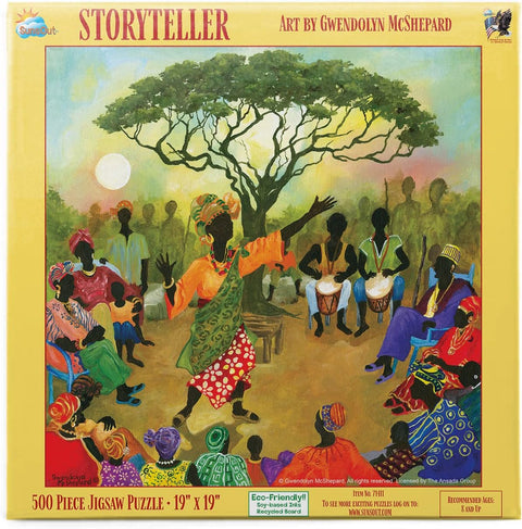 SUNSOUT INC - Storyteller - 500 pc Jigsaw Puzzle by Artist: Gwendolyn McShepard - Finished Size 19" x 19"