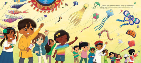A Year of Kites: Traditions Around the World by Monisha Bajaj, Amber Ran (Illustrator)
