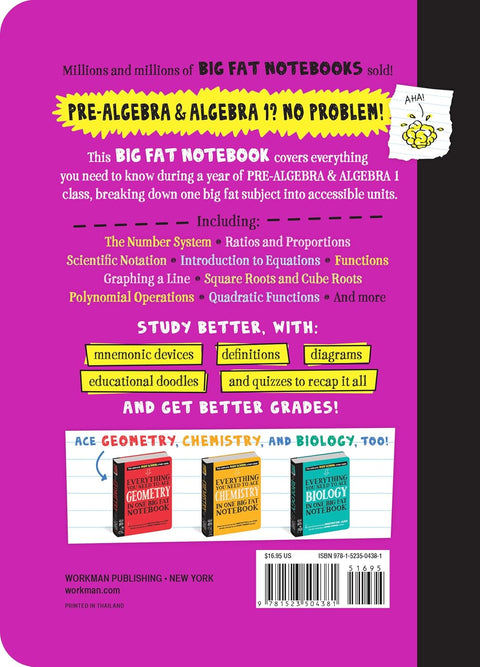 Everything You Need to Ace Pre-Algebra and Algebra 1 by Jason Wang