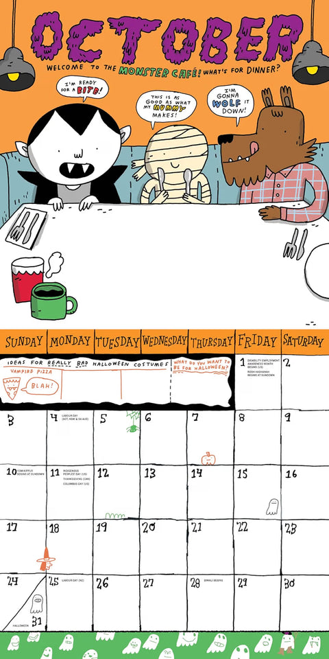 Kid’s Awesome Activity Wall Calendar 2027: Includes 30+ Super Fun Stickers!