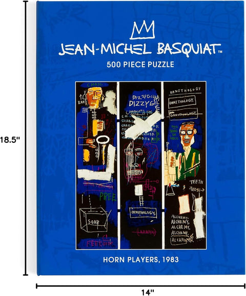 Basquiat Horn Players 500 Piece Book Puzzle