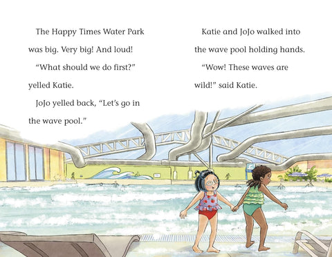 Splish Splash at the Water Park (Katie Woo and Jojo On the Go) by Fran Manushkin, Tammie Lyon (Illustrator)