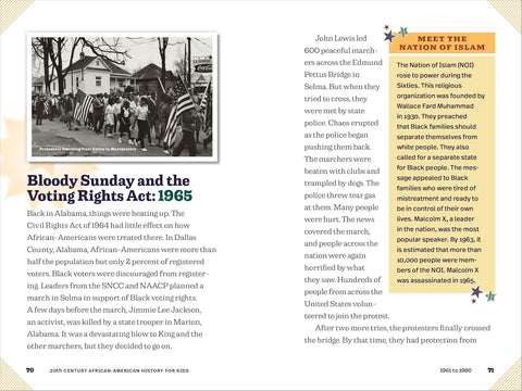 20th Century African American History for Kids: The Major Events that Shaped the Past and Present by Margeaux Weston