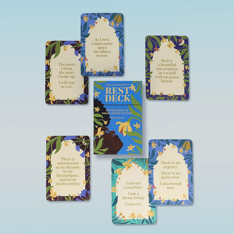 The Nap Ministry's Rest Deck: 50 Practices to Resist Grind Culture by Tricia Hersey (Author), Paula Champagne (Illustrator)