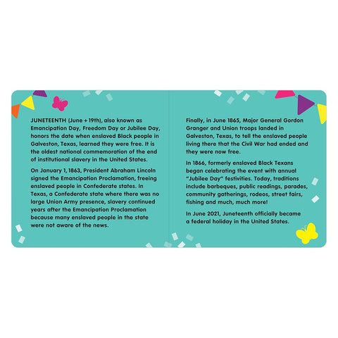 Let's Celebrate Juneteenth by Mudpuppy (Author), Tonya Abari (Author), Tabitha Brown (Illustrator) (Board Book)