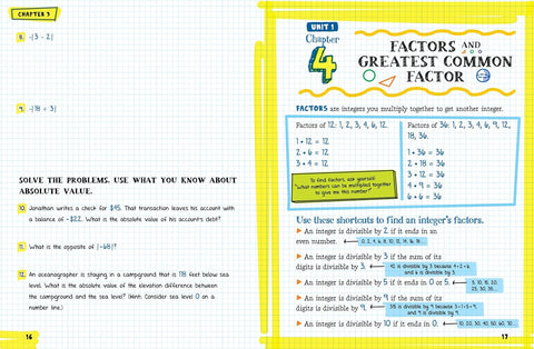 The Big Fat Middle School Math Workbook: 600 Math Practice Exercises