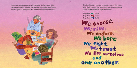 Rise, Girl, Rise: Our Sister-Friend Journey. Together for All. by Gloria Steinem, Leymah Gbowee (Authors,) Kay Yangni (Illustrator)