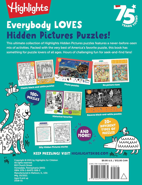 Best Hidden Pictures Puzzles EVER: Find Over 1,550 Hidden Objects in Highlights Best Collection of Hidden Pictures Puzzles, 20 Types of Puzzles and More