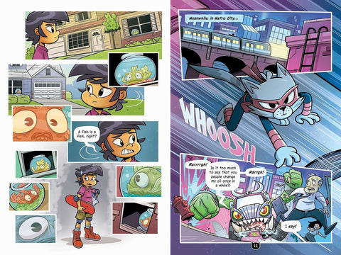 Cat Ninja: Welcome to the ‘Burbs by Matthew Cody, Chad Thomas (Illustrator) (Cat Ninja, 4)