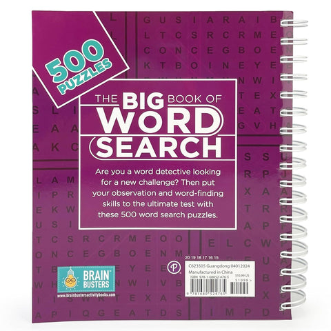 The Big Book of Word Search: 500 Puzzles (Brain Busters)