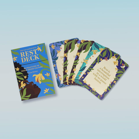 The Nap Ministry's Rest Deck: 50 Practices to Resist Grind Culture by Tricia Hersey (Author), Paula Champagne (Illustrator)