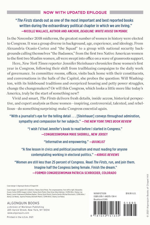 The Firsts: The Inside Story of the Women Reshaping Congress by Jennifer Steinhauer