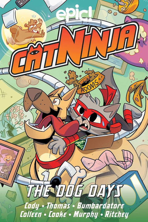 Cat Ninja: Dog Days by Matthew Cody, Chad Thomas (Illustrator) (Cat Ninja, 7)