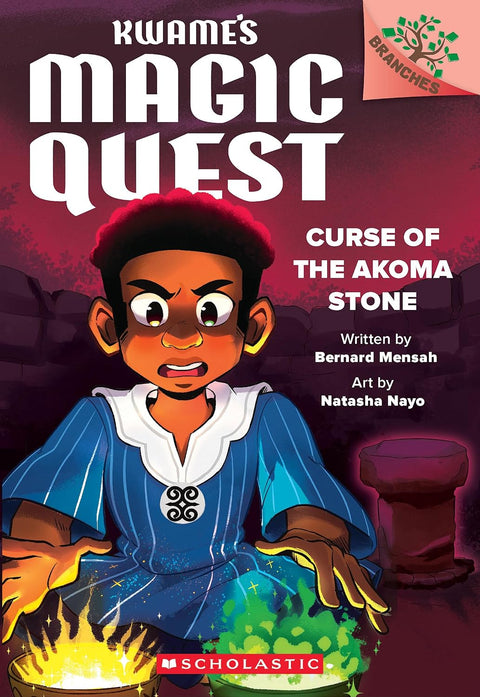 Curse of the Akoma Stone (Kwame’s Magic Quest, 4) by Bernard Mensah, Natasha Kaye (Illustrator)