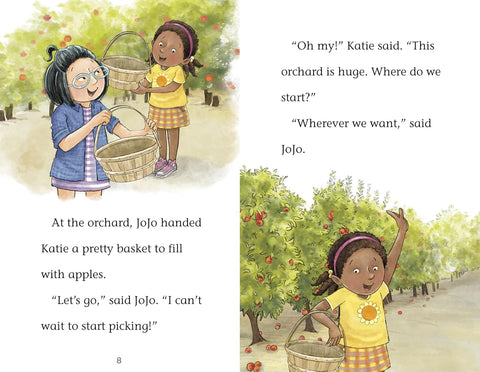 Crunch and Munch in the Apple Orchard (Katie Woo and Jojo On the Go) by Fran Manushkin, Tammie Lyon (Illustrator)