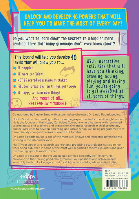 Happy Confident Me Life Skills Journal by Dr. Linda Papadopoulos, Nadim Saad