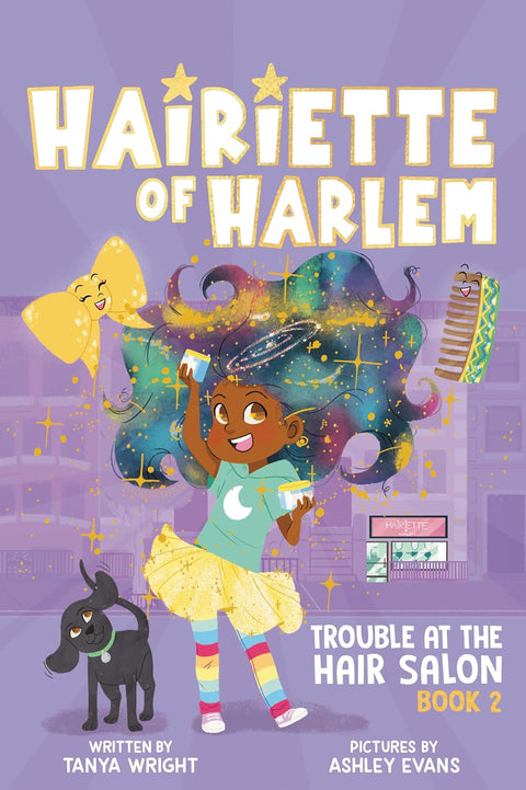 Trouble At The Hair Salon (Hairiette of Harlem, 2) by Tanya Wright, Ashley Evans (Illustrator)