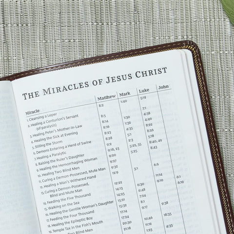 KJV, Reference Bible, Personal Size Giant Print, Leather-Look, Burgundy, Red Letter Edition