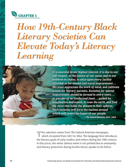 Cultivating Genius: An Equity Framework for Culturally and Historically Responsive Literacy by Gholdy Muhammad