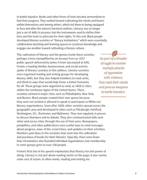 Cultivating Genius: An Equity Framework for Culturally and Historically Responsive Literacy by Gholdy Muhammad