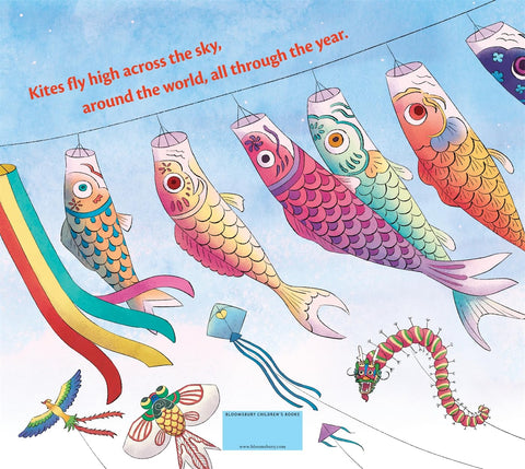 A Year of Kites: Traditions Around the World by Monisha Bajaj, Amber Ran (Illustrator)