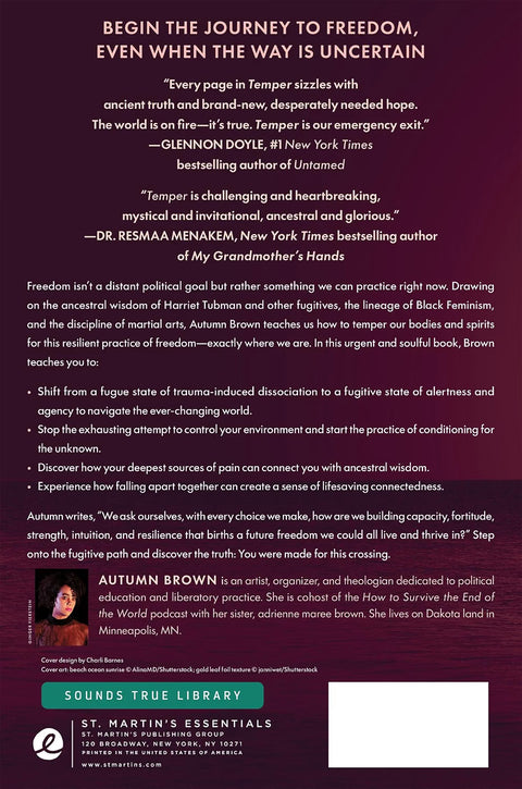 *PRE-ORDER (11/10 RELEASE)* Temper: Practicing Freedom in an Unfree World by Autumn Brown