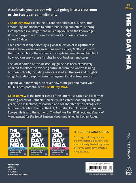 The 30 Day MBA: Your Fast Track Guide to Business Success by Colin Barrow