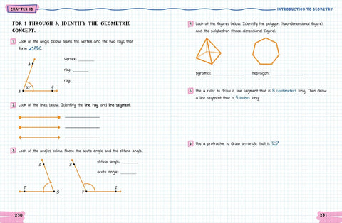 The Big Fat Middle School Math Workbook: 600 Math Practice Exercises