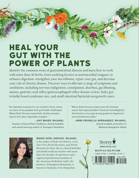 Herbal Gut Health: Natural Therapies to Promote Healthy Digestion, Boost Your Microbiome, and Support Gut Repair by Maria Noel Groves