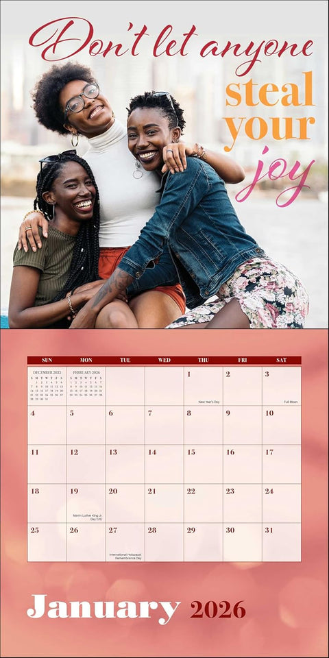 Black Girl Magic 2026 Wall Calendar 2026