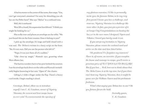 The House with No Keys (The Delta Games, 2) by Lindsay Currie
