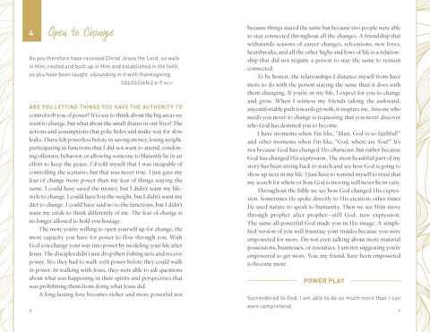 The Power In Surrender: 100 Ways To Tap Into The Courage To Trust God's Plan Over Fear, Worry, And Doubt by Sarah Jakes Roberts