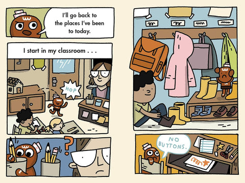 The Gingerbread Man: Buttons on the Loose: A Graphic Novel by Laura Murray, Mike Lowery (Illustrator)