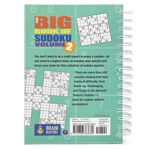 The Big Book of Sudoku: Volume 2 (Brain Busters)