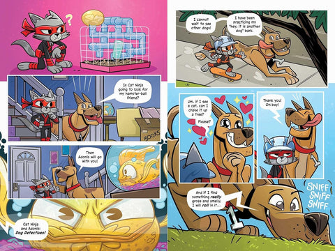 Cat Ninja: Welcome to the ‘Burbs by Matthew Cody, Chad Thomas (Illustrator) (Cat Ninja, 4)