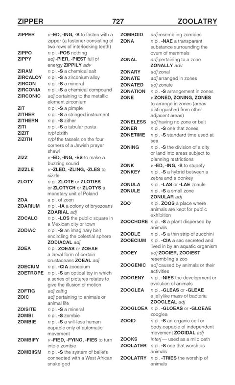 The Official SCRABBLE® Players Dictionary, Seventh Edition