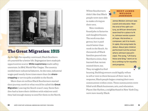 20th Century African American History for Kids: The Major Events that Shaped the Past and Present by Margeaux Weston