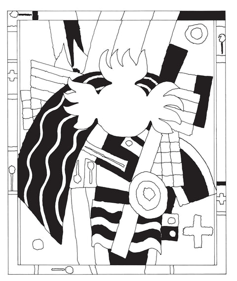 Dover Masterworks: Color Your Own Abstract Art Paintings by Muncie Hendler